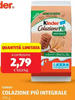 ALDI Kinder colazione più integrale offerta