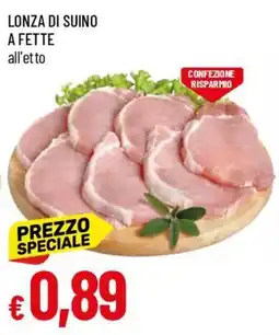 IperFamila Lonza di suino a fette offerta