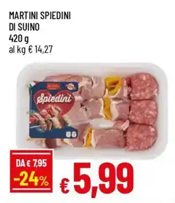 IperFamila Martini spiedini di suino offerta