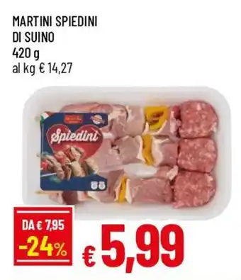 IperFamila Martini spiedini di suino offerta