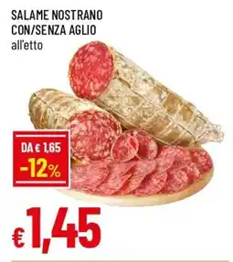 IperFamila Salame nostrano con/senza aglio offerta