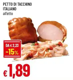 IperFamila Petto di tacchino italiano offerta
