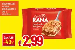 IperFamila Giovanni rana lasagne offerta