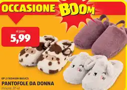 ALDI Up 2 fashion basics pantofole da donna offerta