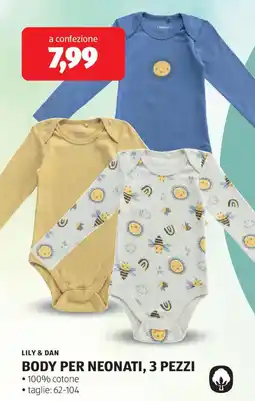 ALDI Lily & dan body per neonati offerta