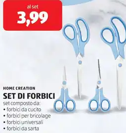 ALDI Home creation set di forbici offerta