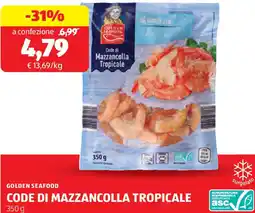 ALDI Golden seafood code di mazzancolla tropicale offerta