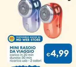 MD Discount Mini rasoio da viaggio offerta