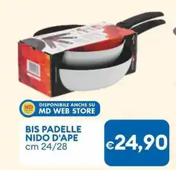 MD Discount Bis padelle nido d'ape offerta