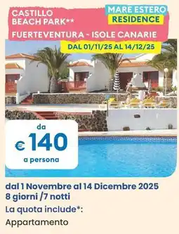 MD Discount Castillo beach park offerta