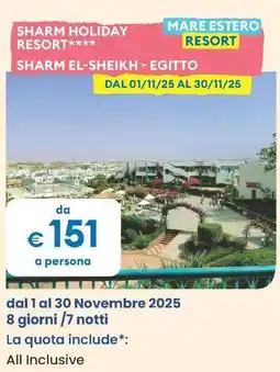 MD Discount Sharm holiday resort offerta