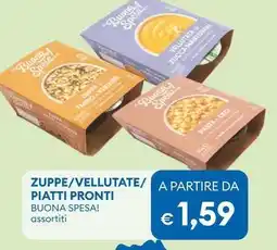 MD Discount Zuppe/vellutate/ piatti pronti BUONA SPESA! offerta