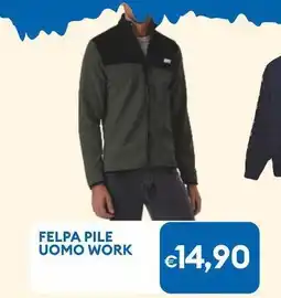 MD Discount Felpa pile uomo work offerta