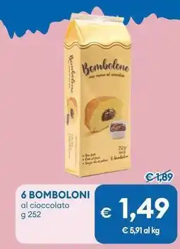 MD Discount 6 bomboloni al cioccolato offerta