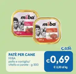 MD Discount Patè per cane MIBA offerta