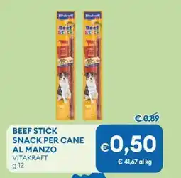MD Discount Beef stick snack per cane al manzo VITAKRAFT offerta