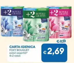 MD Discount Carta igienica FOXY BOUQUET offerta