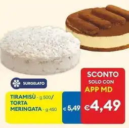 MD Discount Tiramisu/ torta meringata offerta