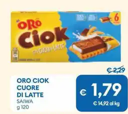 MD Discount Oro ciok cuore di latte SAIWA offerta