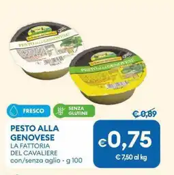 MD Discount Pesto alla genovese LA FATTORIA DEL CAVALIERE offerta