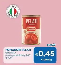 MD Discount Pomodori pelati GUSTATO offerta