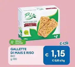 MD Discount Gallette di mais e riso BIO offerta