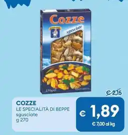 MD Discount Cozze LE SPECIALITÀ DI BEPPE offerta