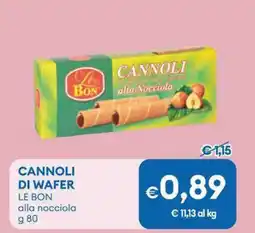MD Discount Cannoli di wafer LE BON offerta