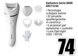 MediaWorld PHILIPS Epilatore Serie 8000 BRE715/00 offerta