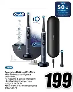 MediaWorld Oral-B Spazzolino Elettrico 109s Nero offerta