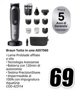 MediaWorld Braun Tutto in uno AIO7560 offerta