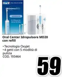 MediaWorld Oral Center Idropulsore MD20 con refill offerta