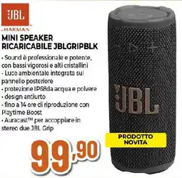 Extracoop JBL HARMAN MINI SPEAKER RICARICABILE JBLGRIPBLK offerta