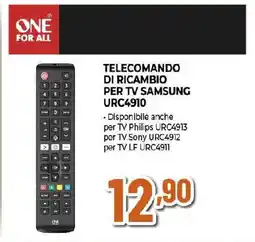 Extracoop TELECOMANDO DI RICAMBIO PER TV SAMSUNG URC4910 offerta