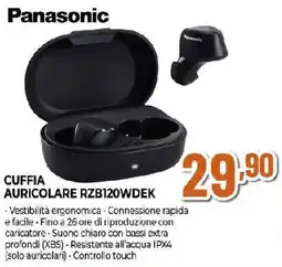 Extracoop Panasonic CUFFIA AURICOLARE RZB120WDEK offerta