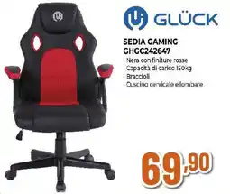 Extracoop GLÜCK SEDIA GAMING GHGC242647 offerta