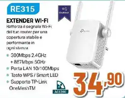 Extracoop tp-link RE315 EXTENDER WI-FI offerta