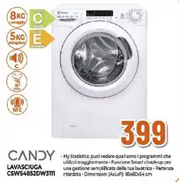 Extracoop CANDY LAVASCIUGA CSWS4852DW3111 offerta