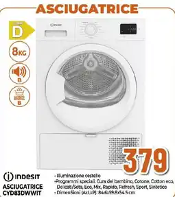 Extracoop Indesit ASCIUGATRICE CYD83DWWIT offerta