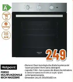 Extracoop Hotpoint FORNO MULTIFUNZIONALE 60CM HAO235HX offerta