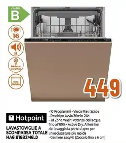 Extracoop Hotpoint Lavastoviglie Scomparsa Totale HA61B16B2M6L0 offerta