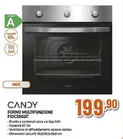 Extracoop CANDY FORNO MULTIFUNZIONE FIDCX502IT offerta
