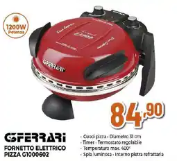 Extracoop FERRARI FORNETTO ELETTRICO PIZZA G1000602 offerta