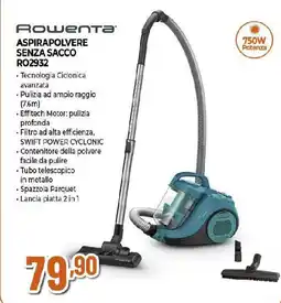 Extracoop Rowenta ASPIRAPOLVERE SENZA SACCO RO2932 offerta