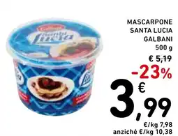 Spazio Conad Mascarpone santa lucia GALBANI offerta