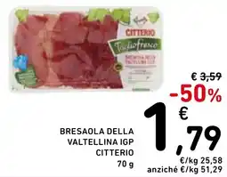 Spazio Conad Bresaola della valtellina igp CITTERIO offerta