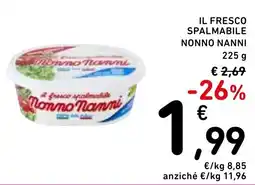 Spazio Conad Il fresco spalmabile NONNO NANNI offerta