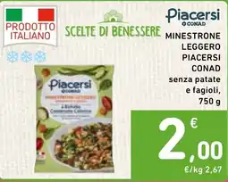 Spazio Conad Minestrone leggero piacersi CONAD offerta