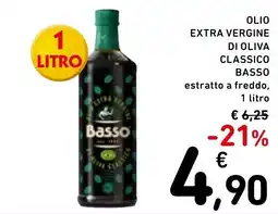 Spazio Conad Olio extra vergine di oliva classico BASSO offerta