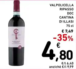 Spazio Conad Valpolicella ripasso doc cantina DI ILLASI offerta